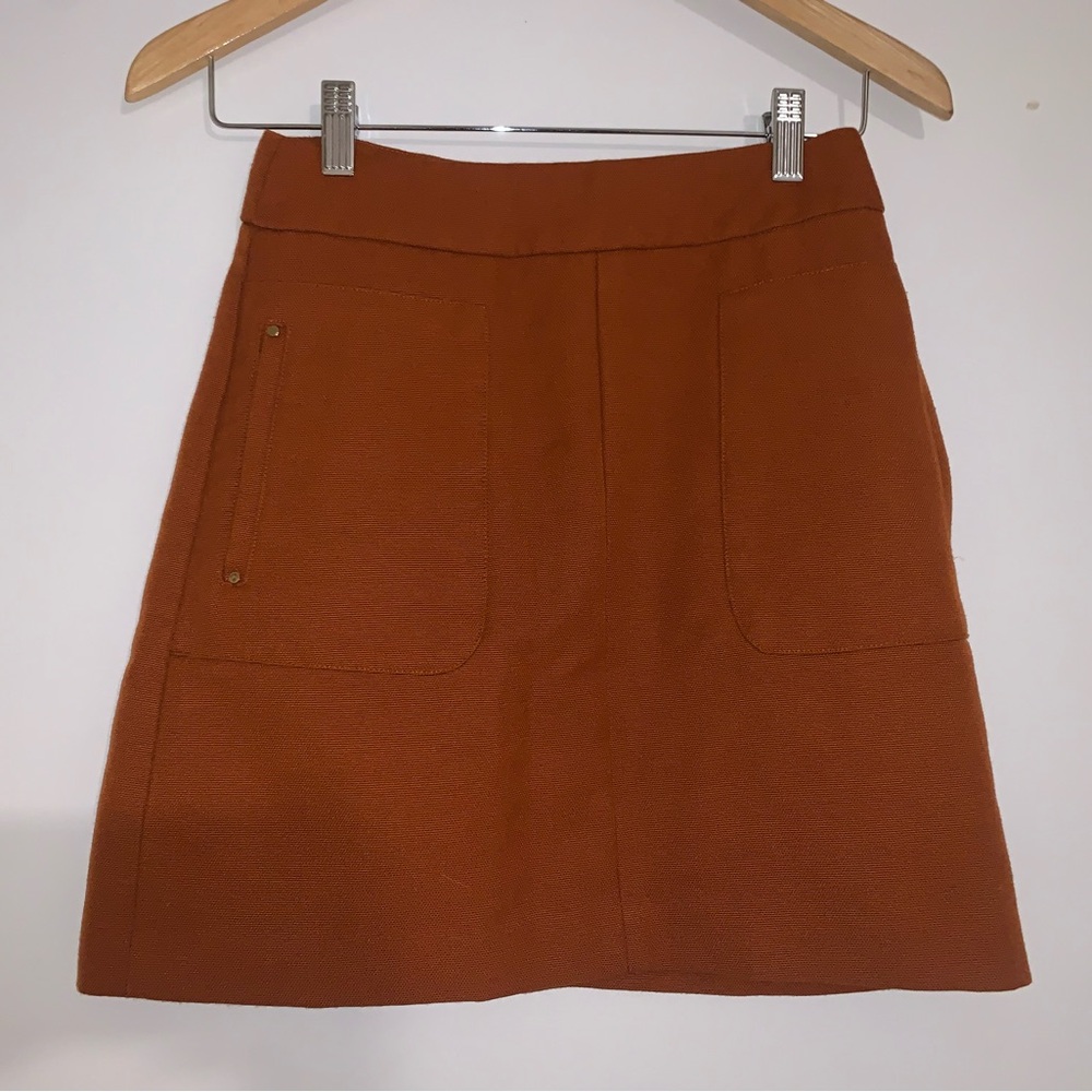 H&M Terracotta A-Line Skirt (Runs Small)